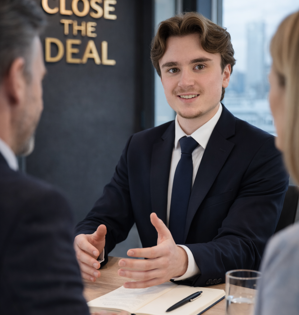 Geschäftliches Gespräch im modernen Büro